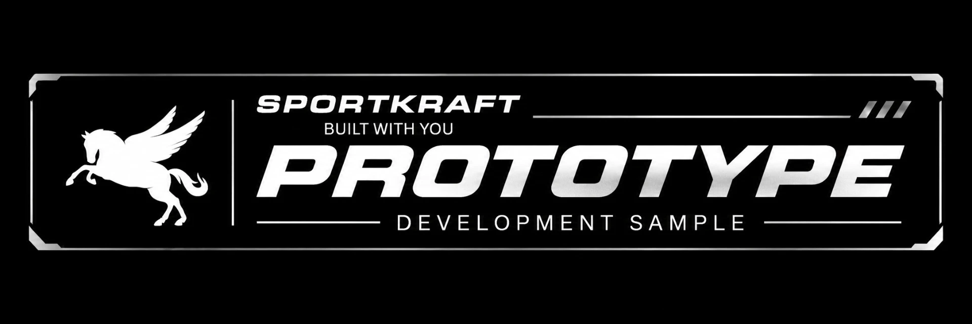 SPORTKRAFT Prototype development sample badge